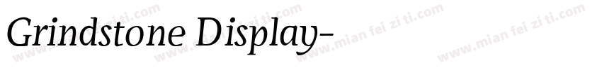Grindstone Display字体转换